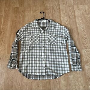 BKE Green Plaid Button Down